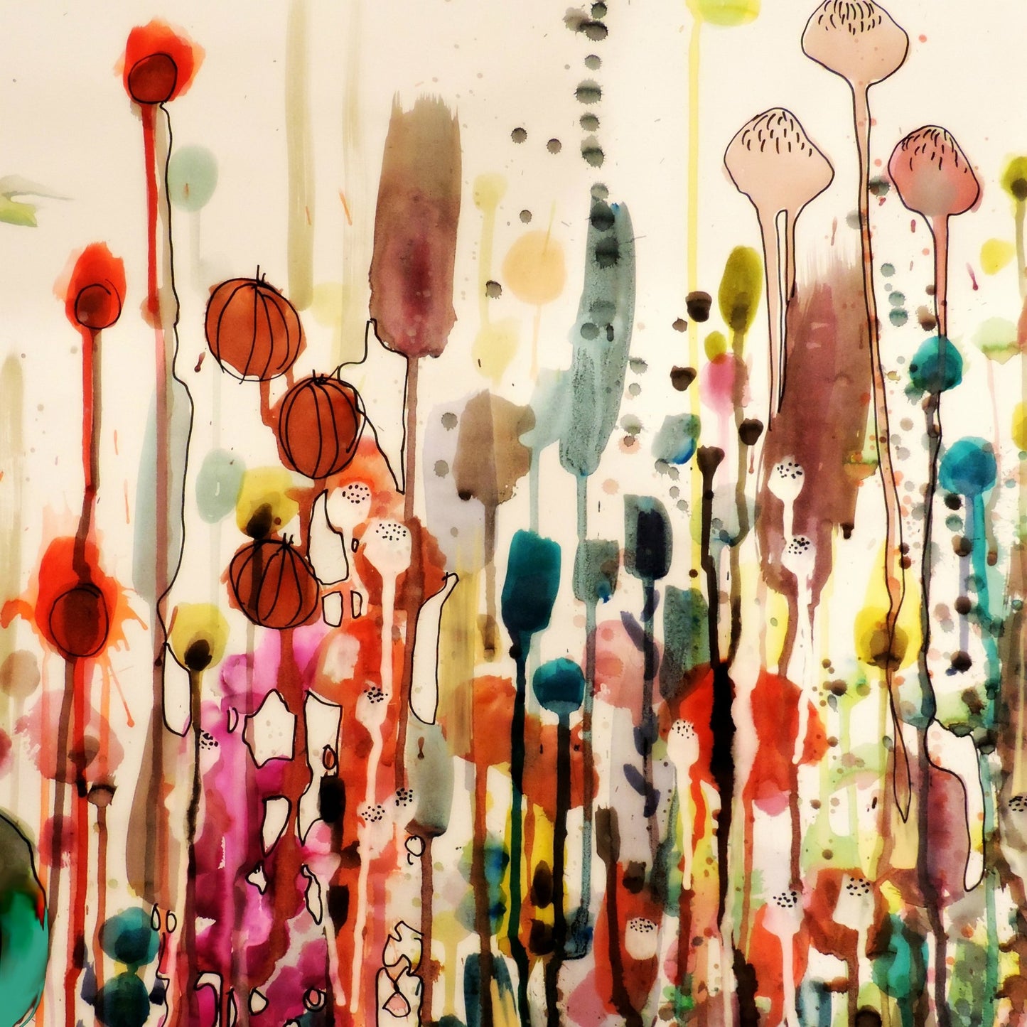 Abstract Garden Stems