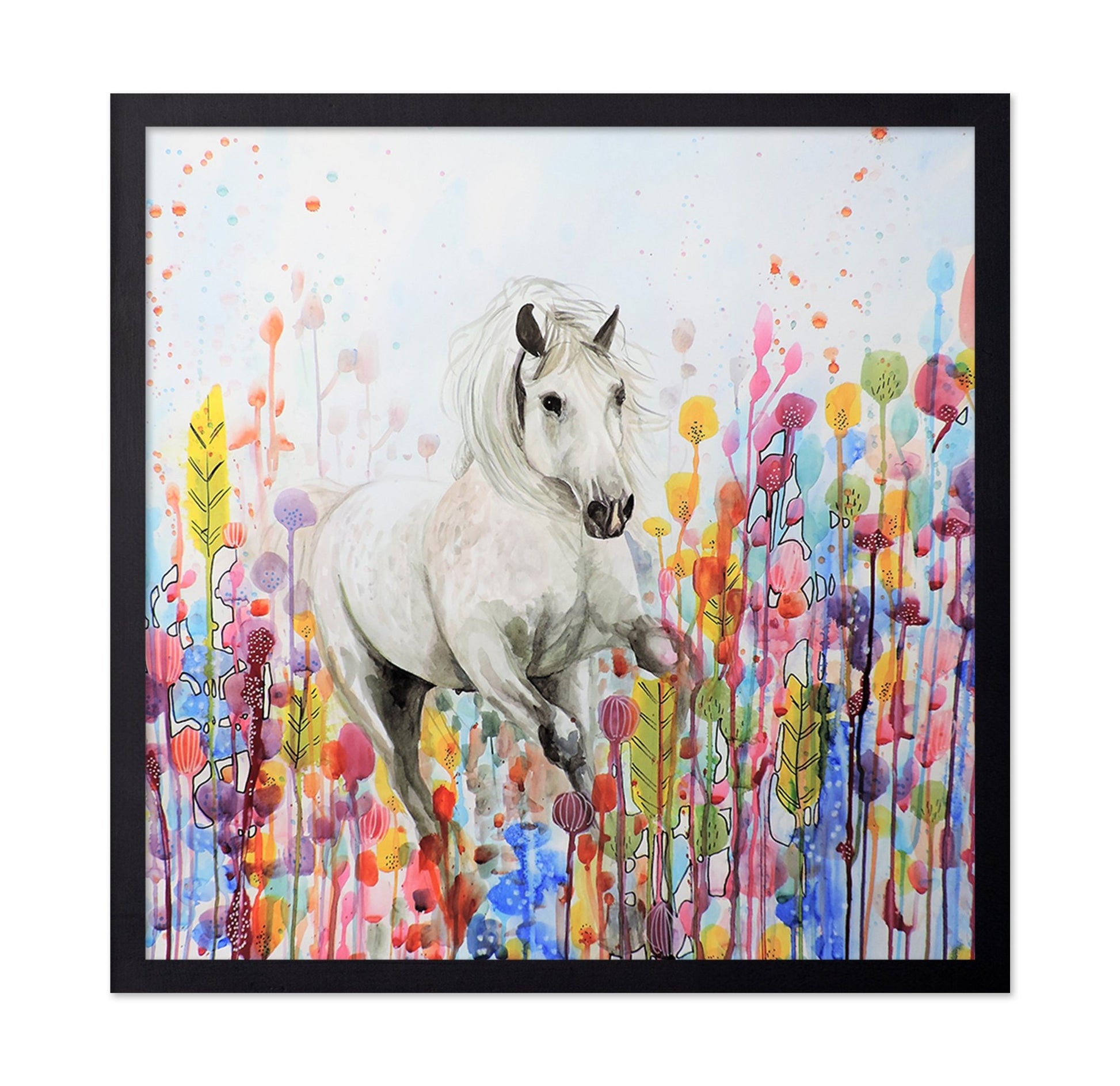 White Horse In Bloom
