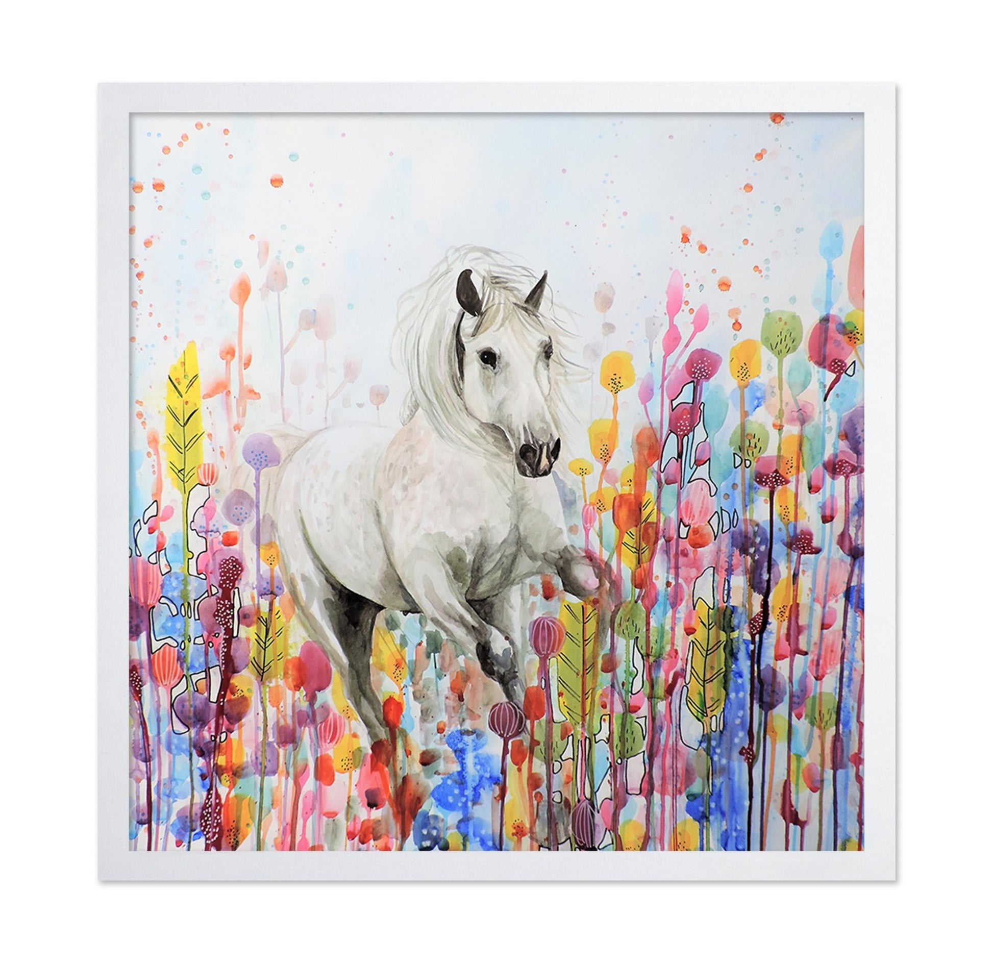 White Horse In Bloom