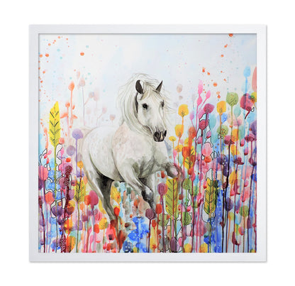White Horse In Bloom