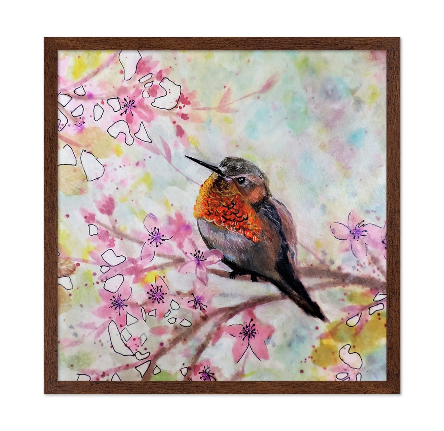 Cherry Blossom Hummingbird