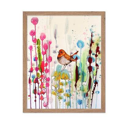 Robin In Color Garden