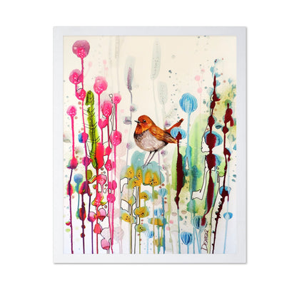 Robin In Color Garden