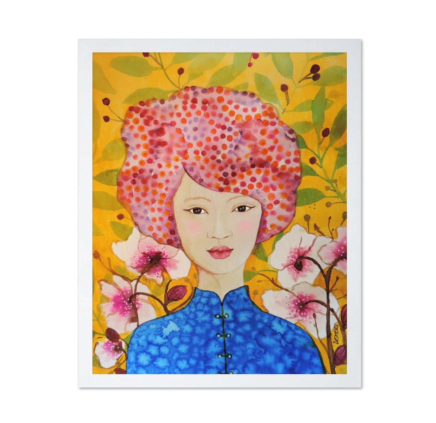 Floral Portrait Woman No3
