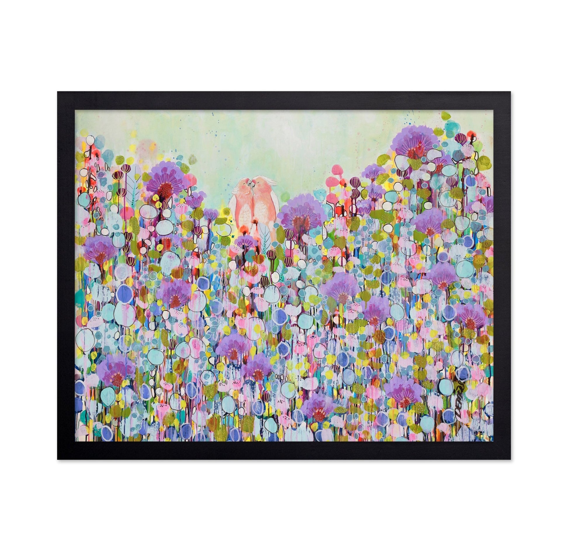 Lovebirds In Bloom
