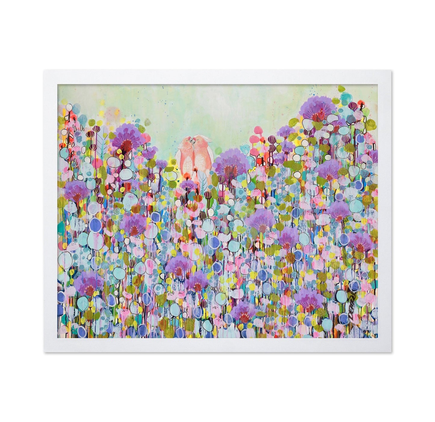 Lovebirds In Bloom