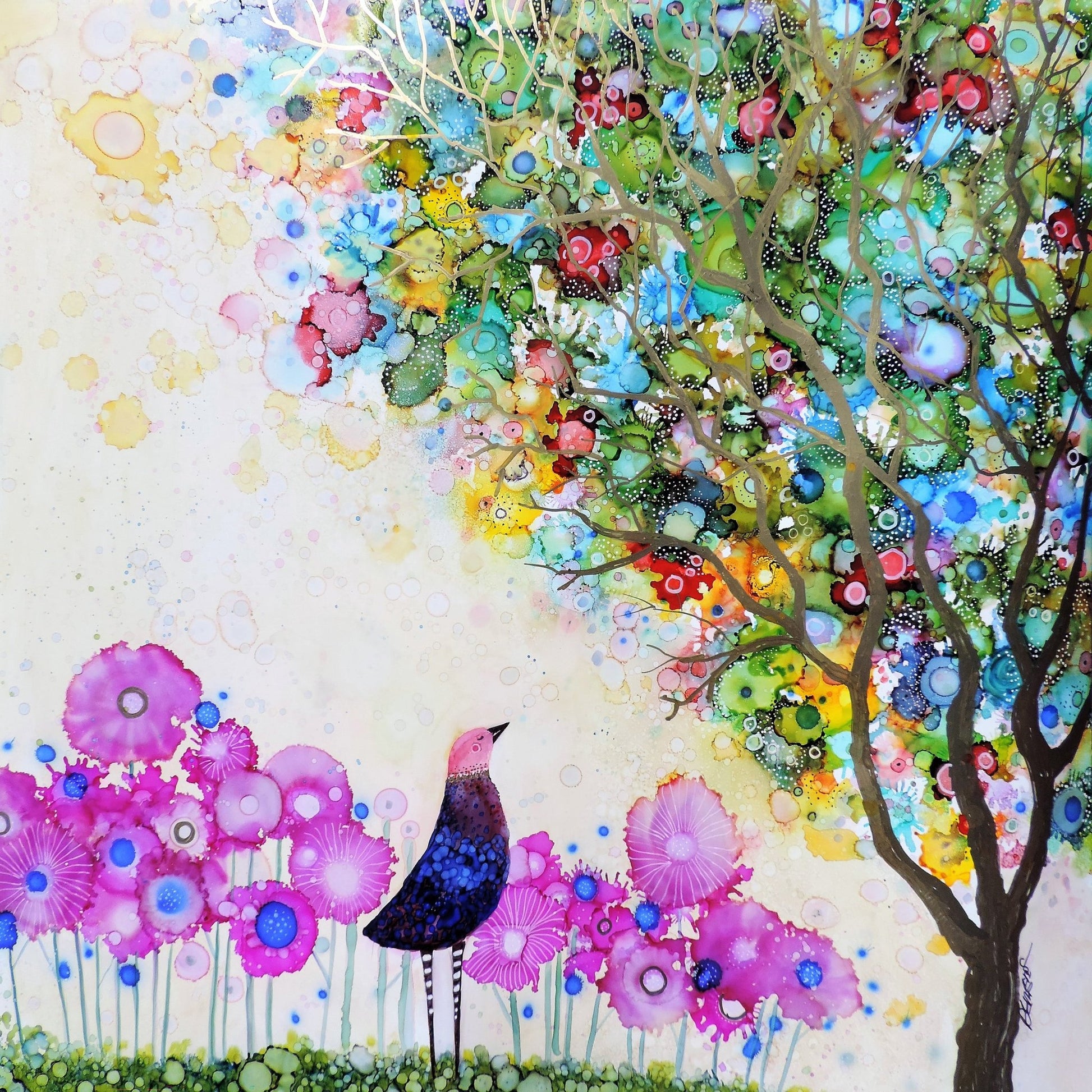 Colorful Bird Garden No4