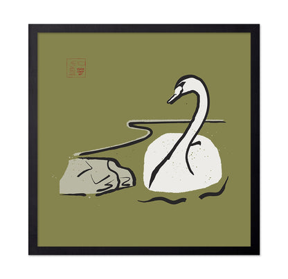 Swan Line Drawing
