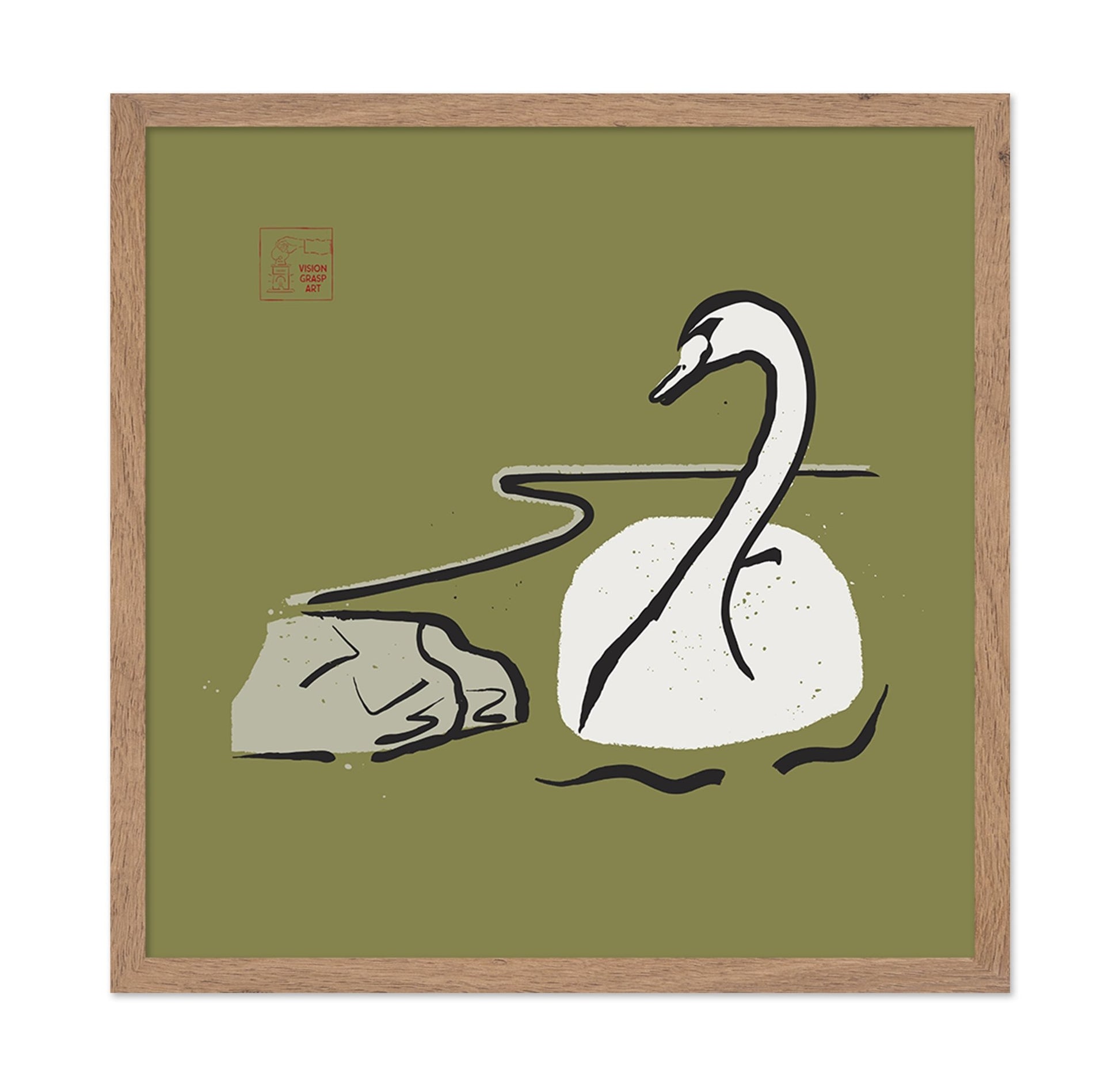 Swan Line Drawing