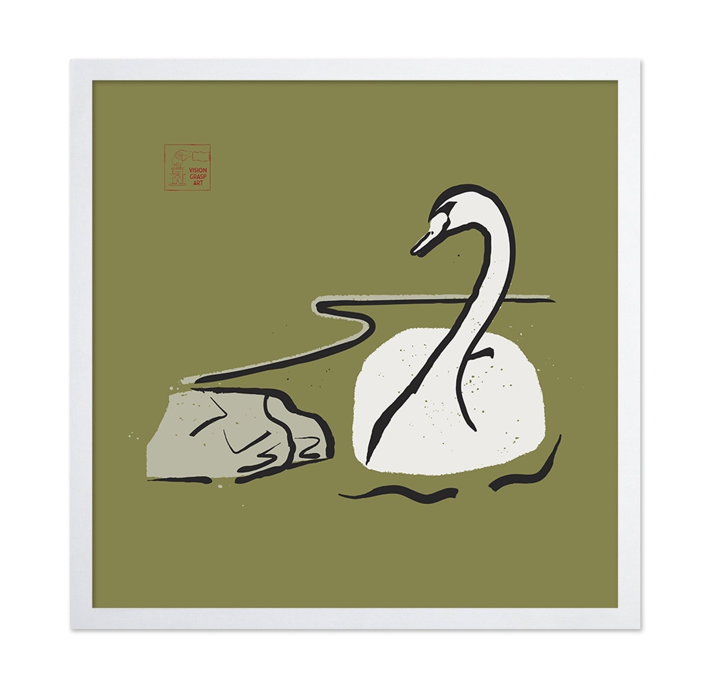 Swan Line Drawing
