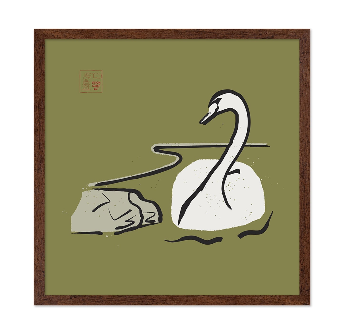 Swan Line Drawing