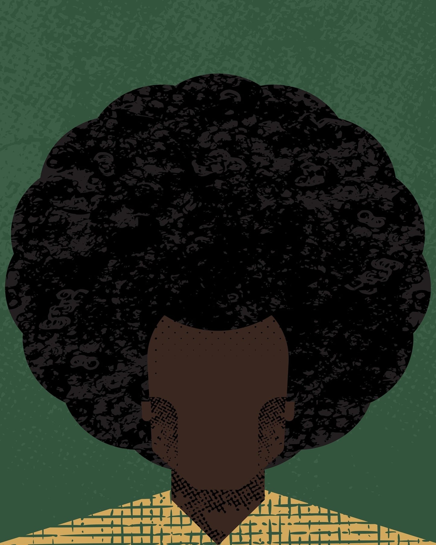 Afro Portrait Silhouette