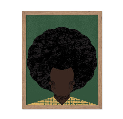 Afro Portrait Silhouette