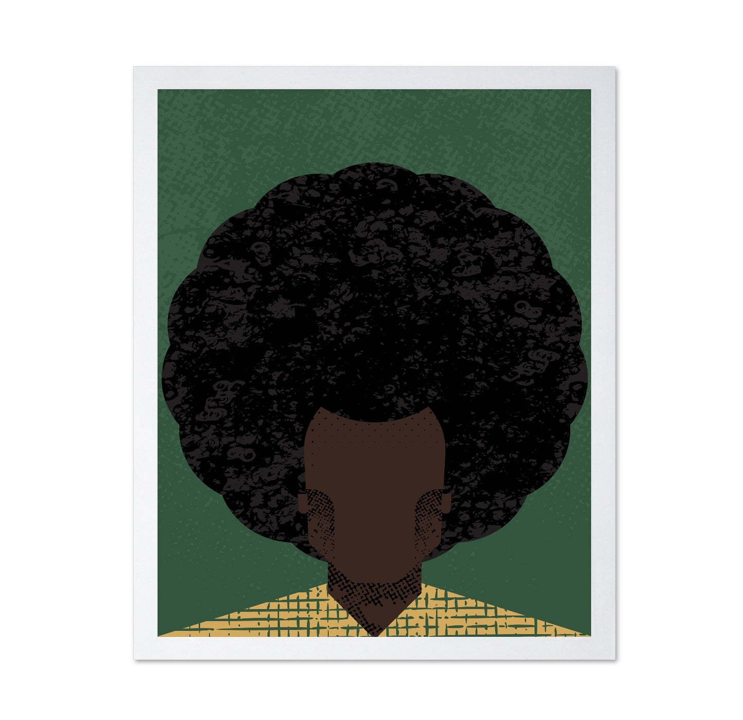 Afro Portrait Silhouette