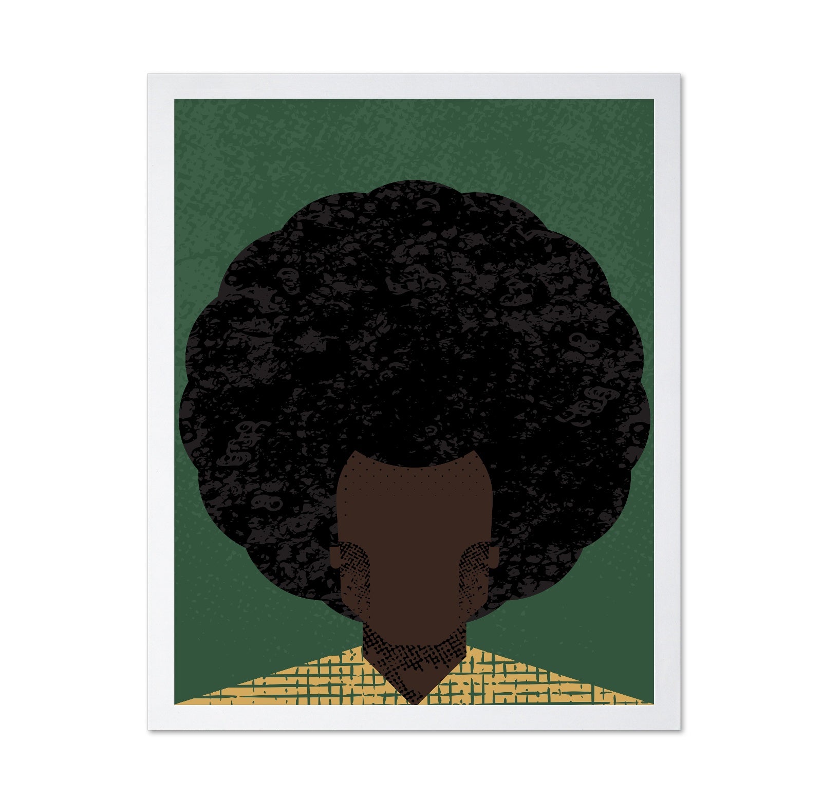 Afro Portrait Silhouette