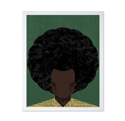 Afro Portrait Silhouette