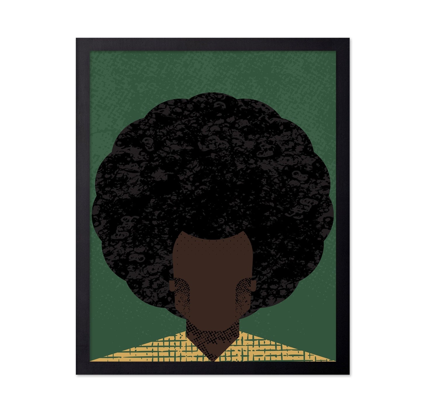 Afro Portrait Silhouette