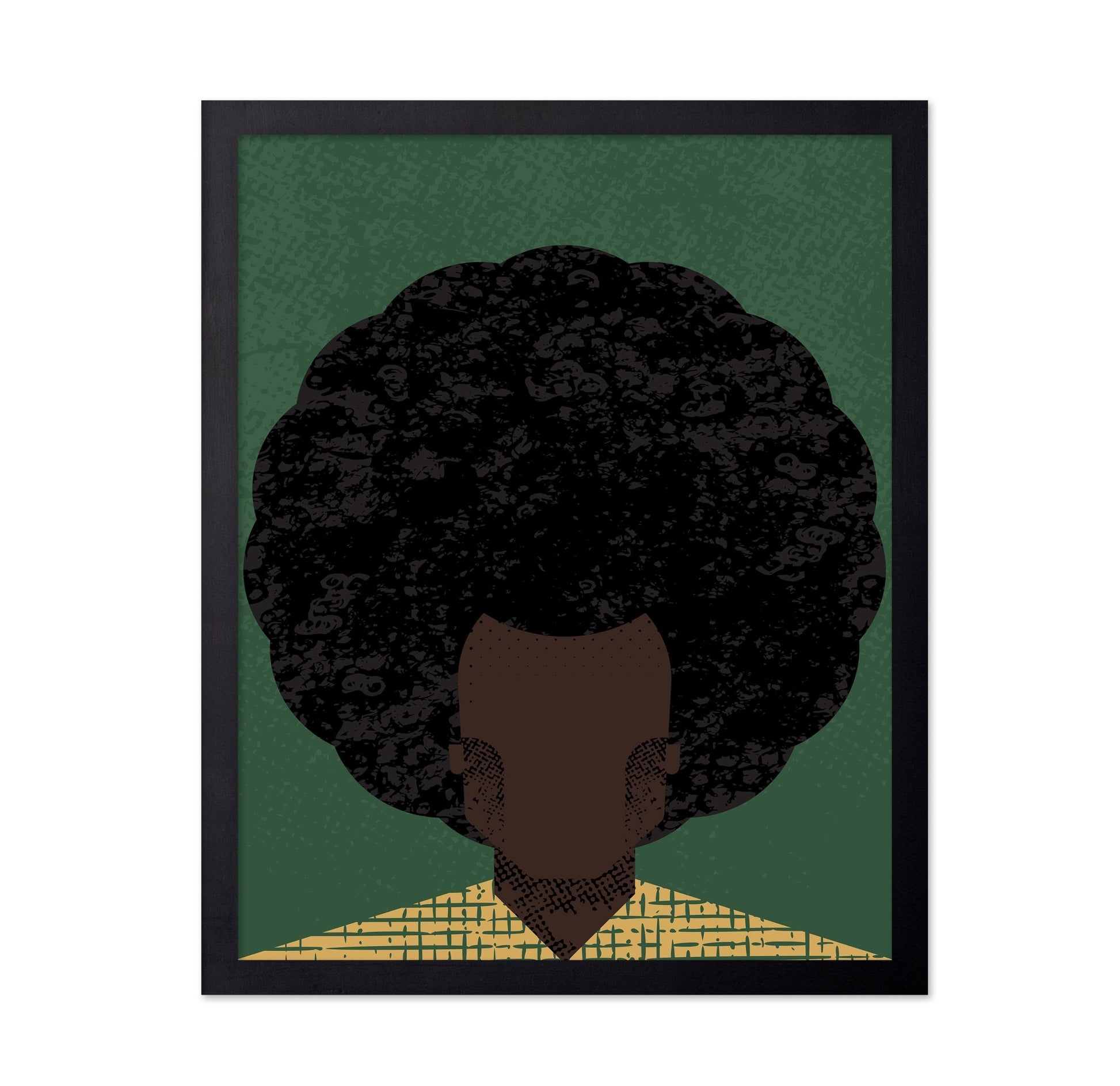 Afro Portrait Silhouette