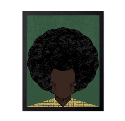 Afro Portrait Silhouette