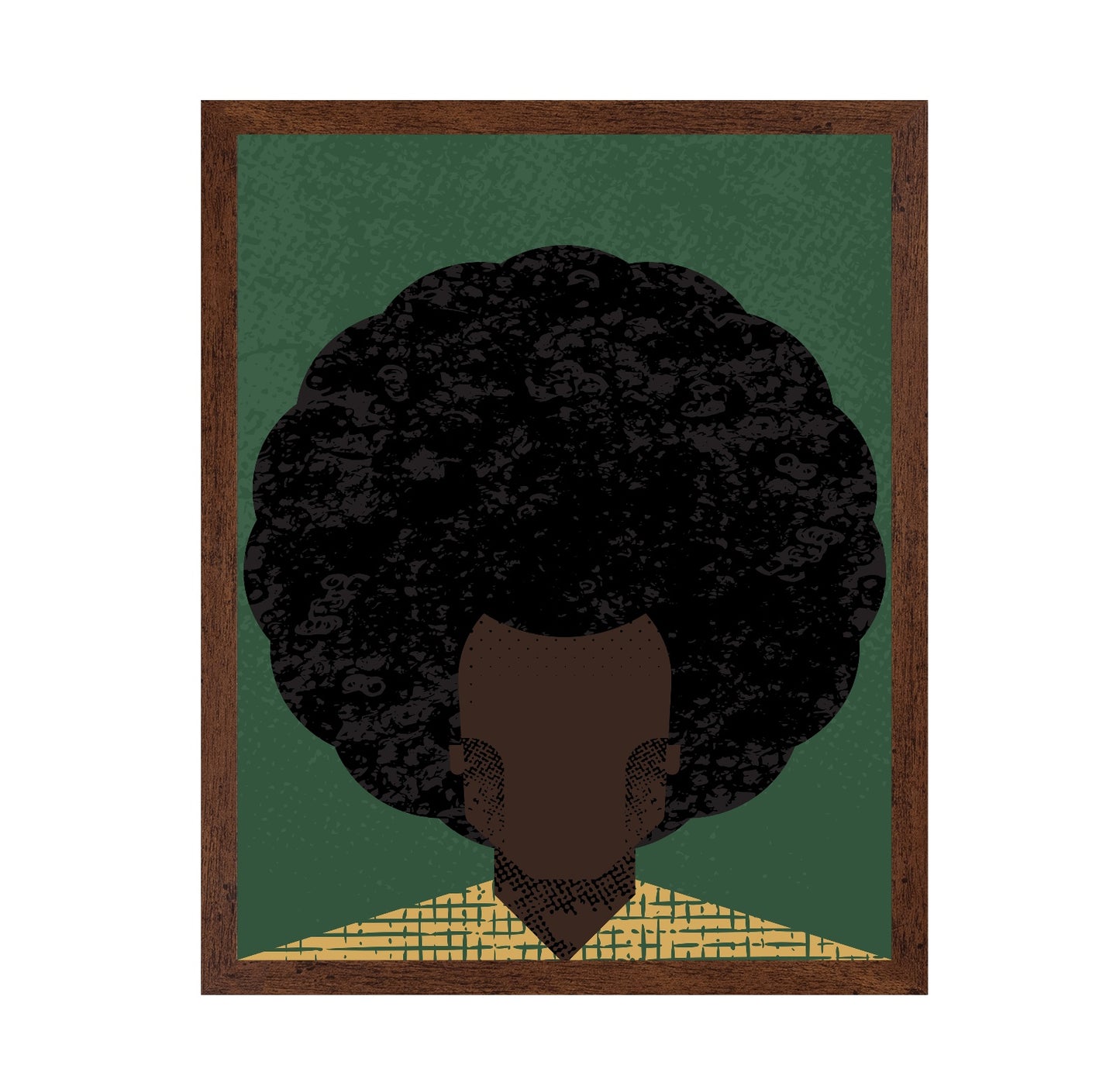 Afro Portrait Silhouette