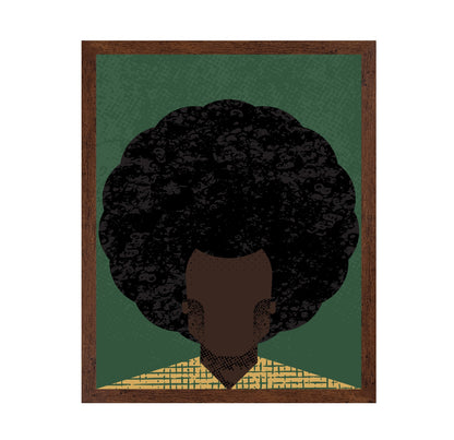 Afro Portrait Silhouette