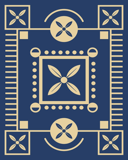 Blue Geometric Pattern