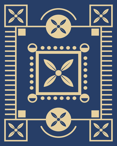 Blue Geometric Pattern
