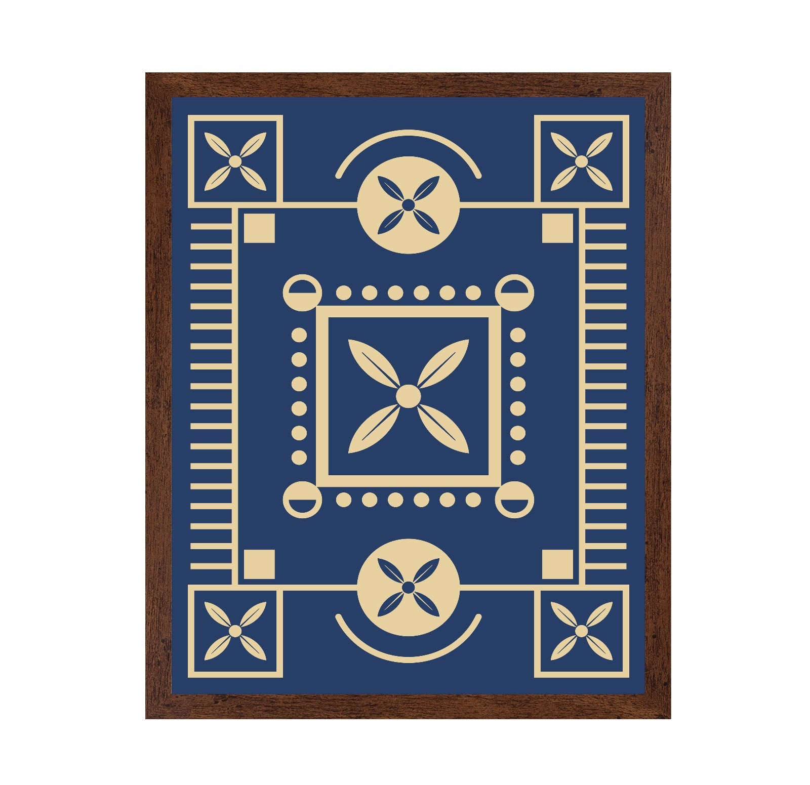 Blue Geometric Pattern
