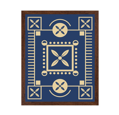 Blue Geometric Pattern