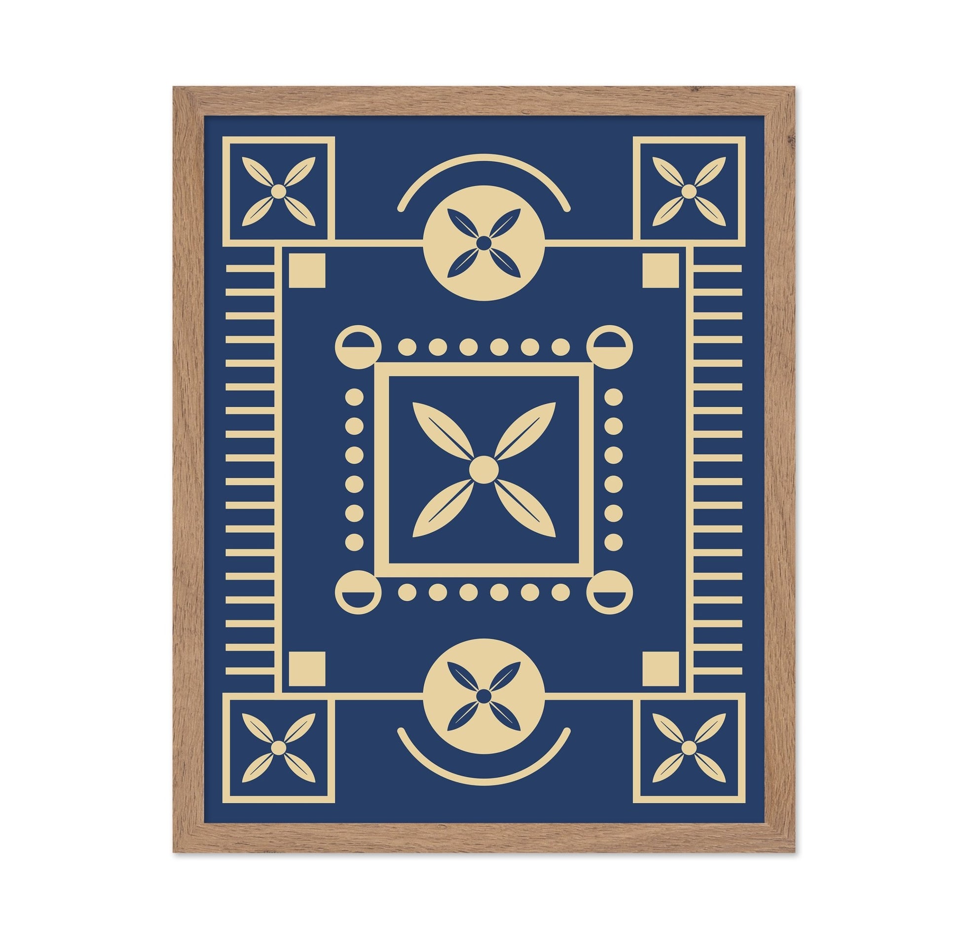 Blue Geometric Pattern