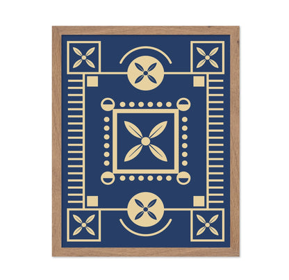Blue Geometric Pattern