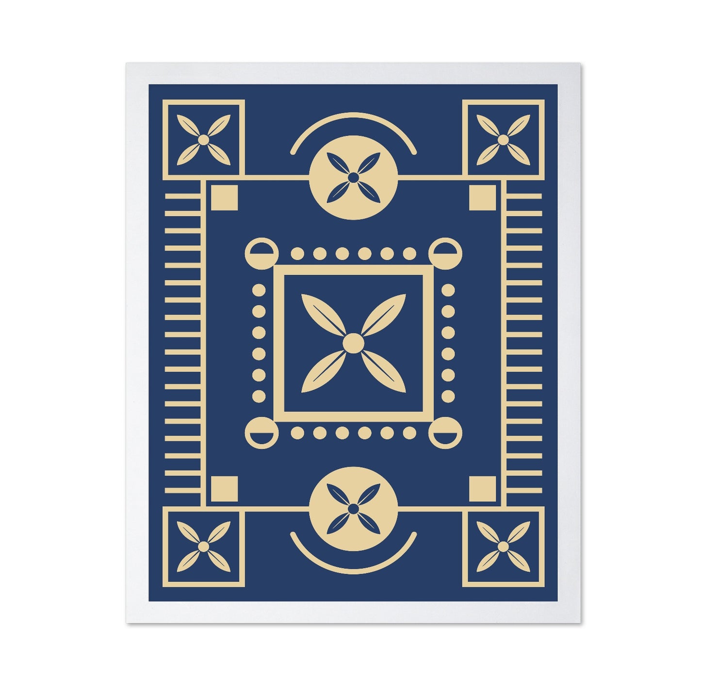 Blue Geometric Pattern