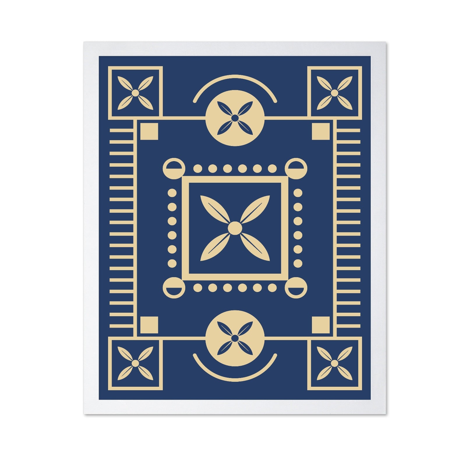 Blue Geometric Pattern