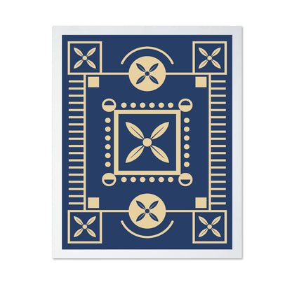 Blue Geometric Pattern