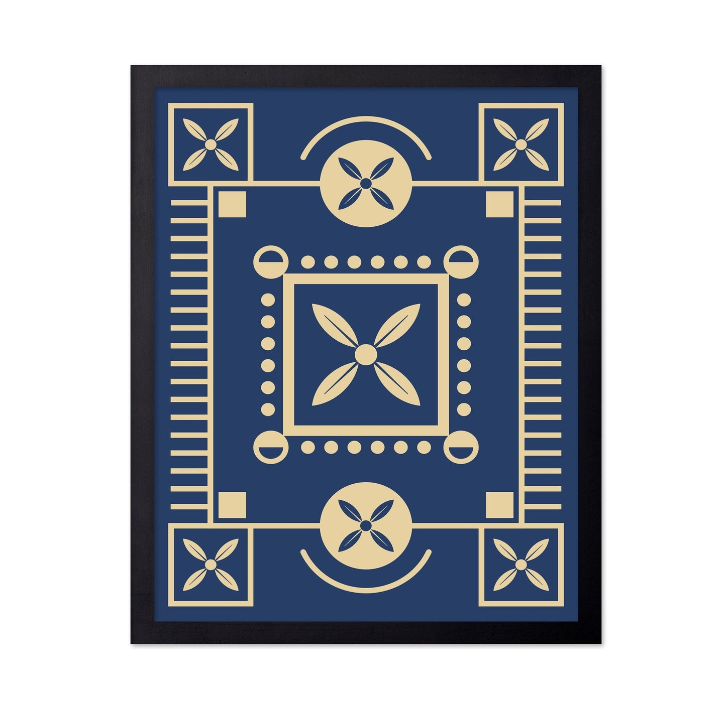 Blue Geometric Pattern