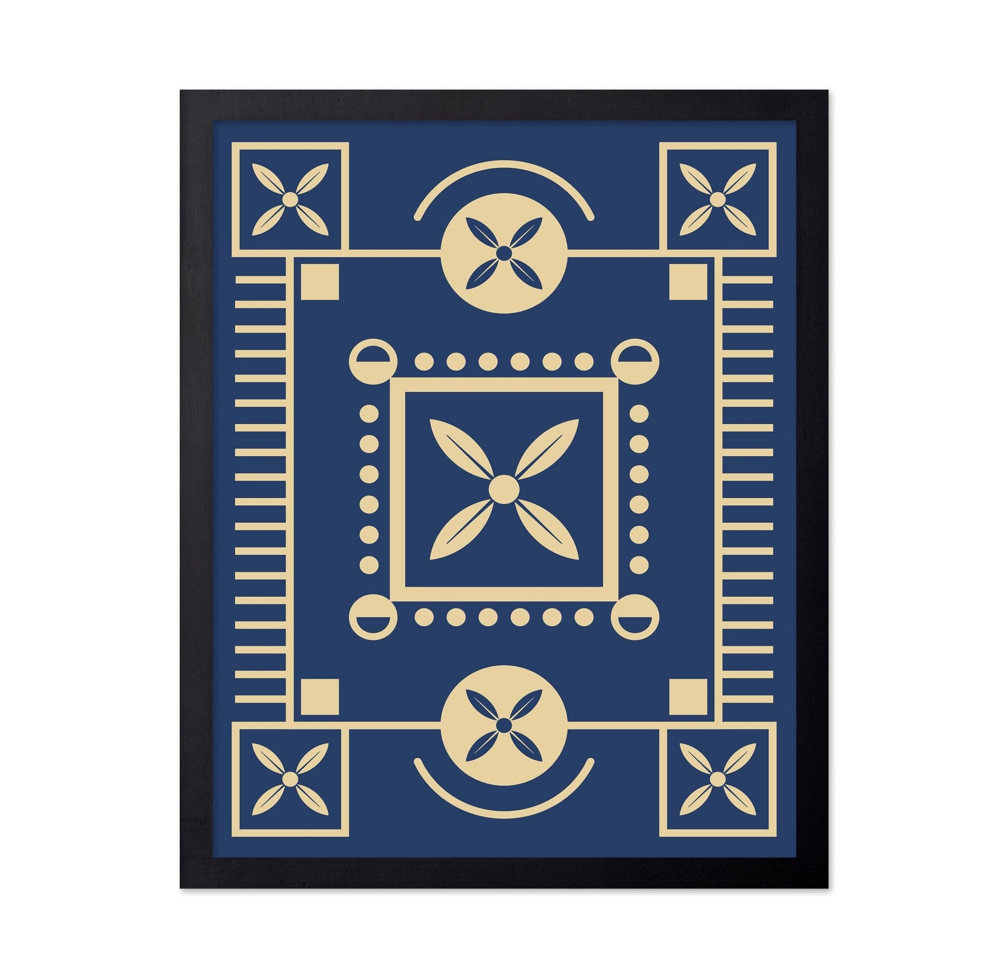 Blue Geometric Pattern