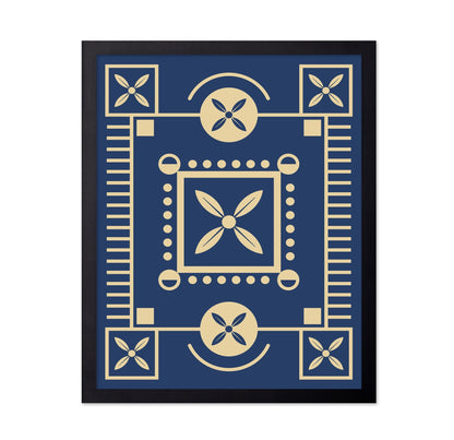 Blue Geometric Pattern