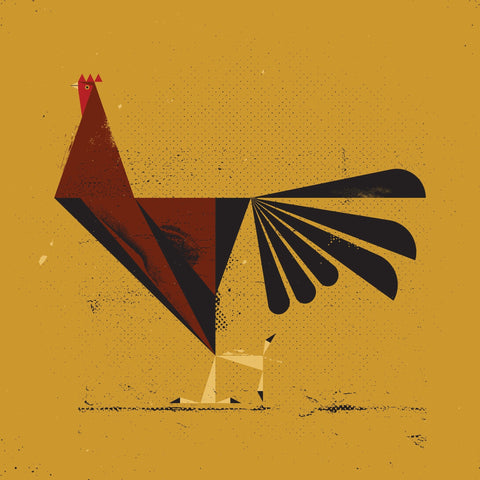 Geometric Red Bird