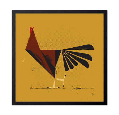 Geometric Red Bird