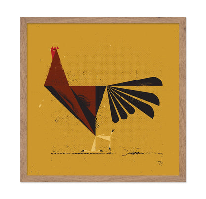 Geometric Red Bird