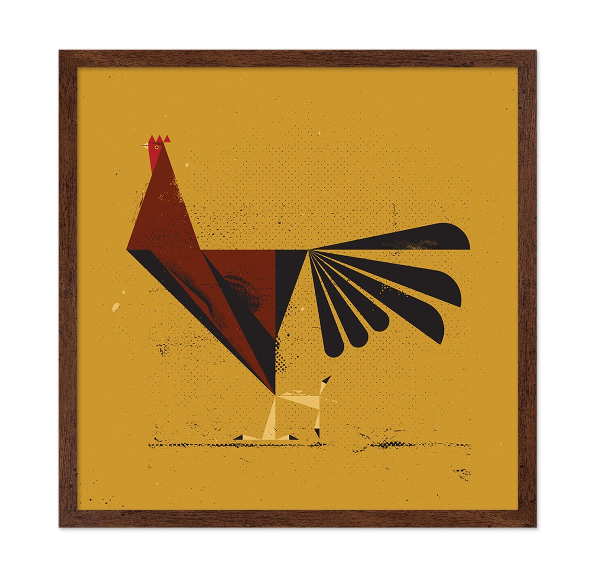 Geometric Red Bird
