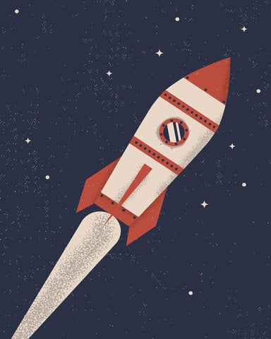 Rocket Night Flight