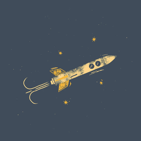 Retro Space Rocket