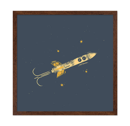 Retro Space Rocket