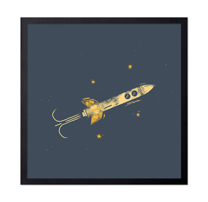 Retro Space Rocket