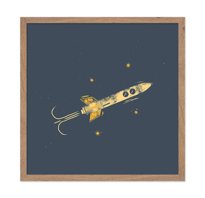 Retro Space Rocket