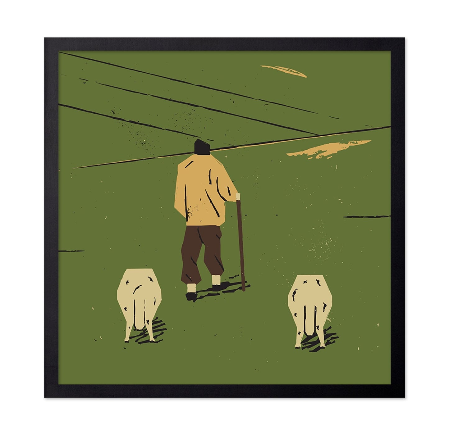 Shepherd In Fields