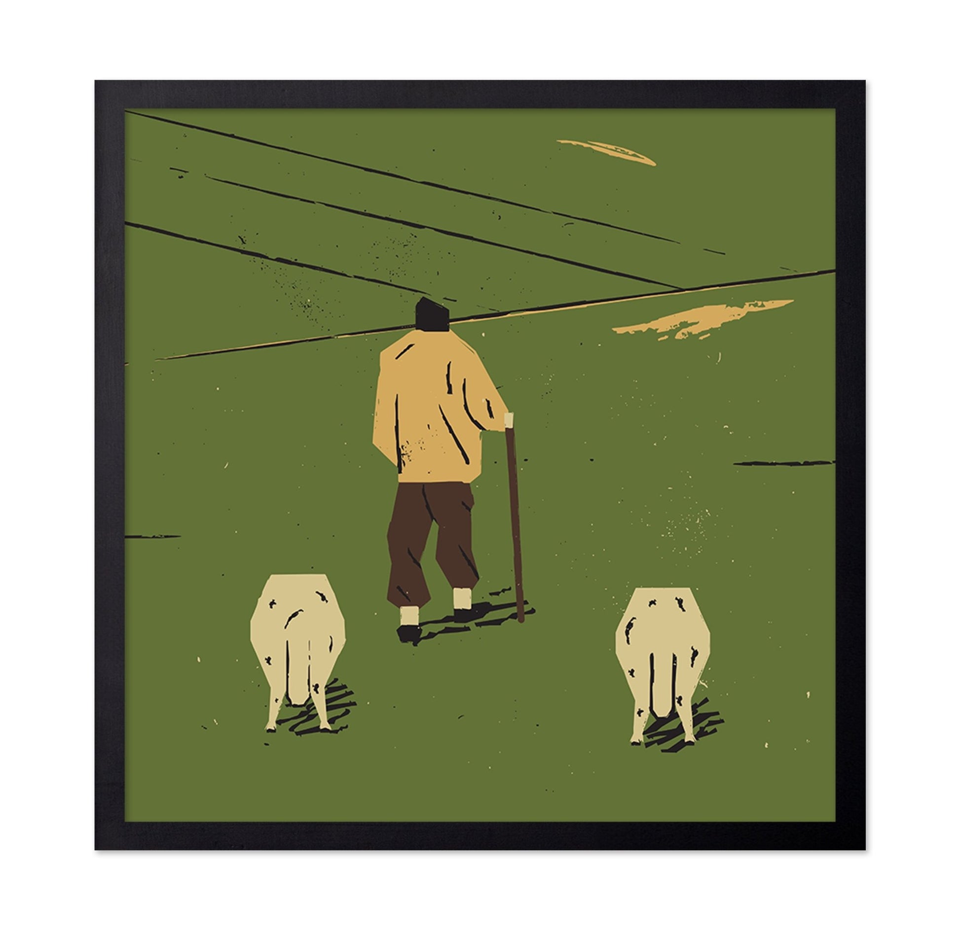 Shepherd In Fields