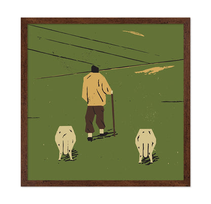 Shepherd In Fields