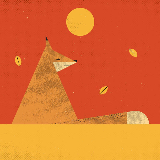 Fox In Autumn Sun